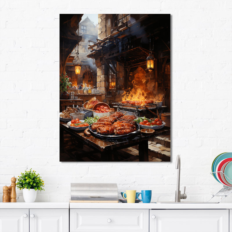 Barbecue Baxterly, H 40 po x l 30 po x P 1,5 po, Toile tendue