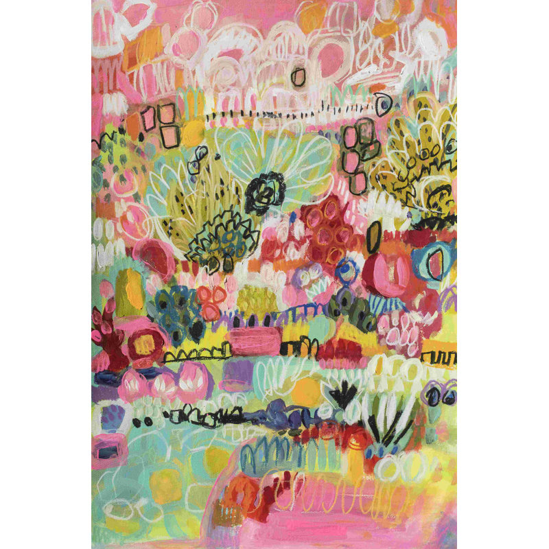 Boho Garden III, H 48 po x l 32 po, No, Toile tendue