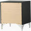 Black 2-Drawer Nightstand Bedside Table