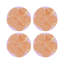 Hibiscus Vegan Leather Round Pebble Placemat-753637592