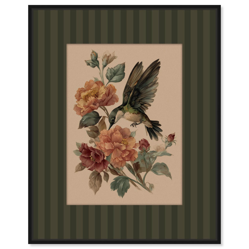 «Nectar Harvest», reproduction d'art sur toile par Art Remedy, H 21 po x l 17 po, Cadre noir