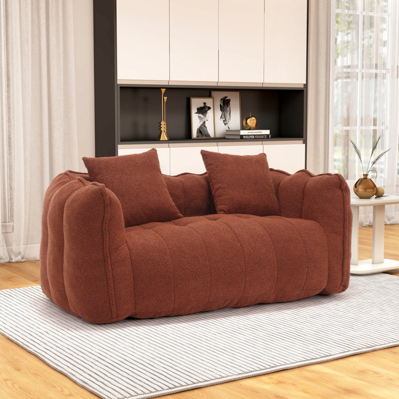 Fauteuil à billes et chaise longue Boneless, Rouge