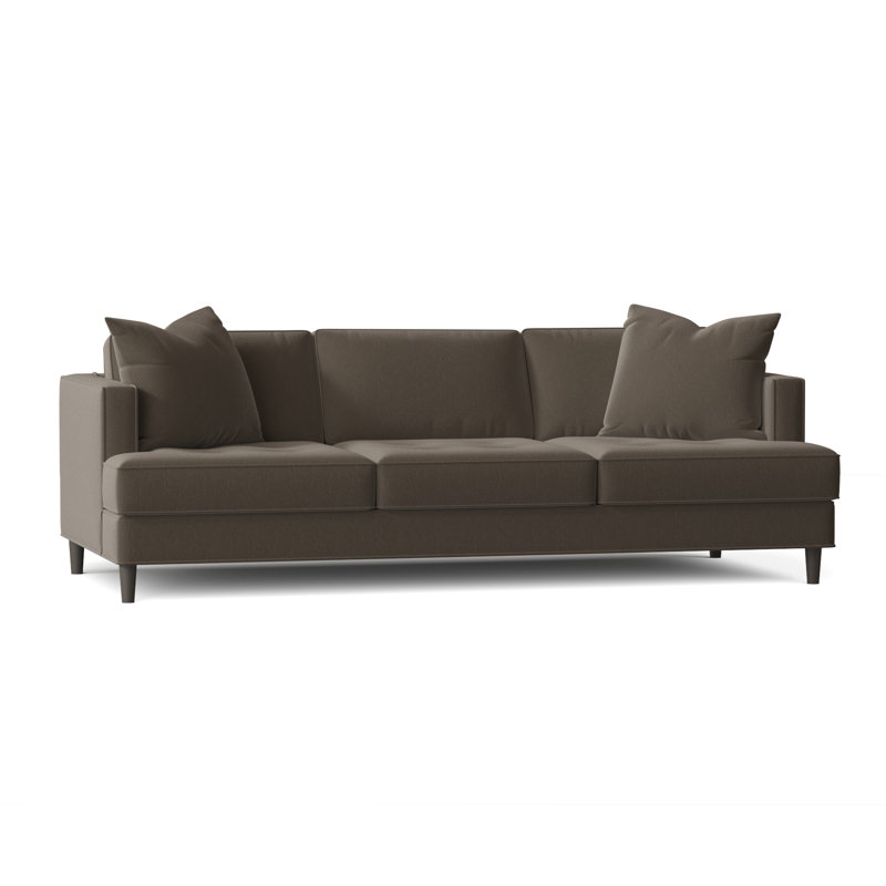 Upholstered 84'' Sofa, Bella Granite Performance Velvet