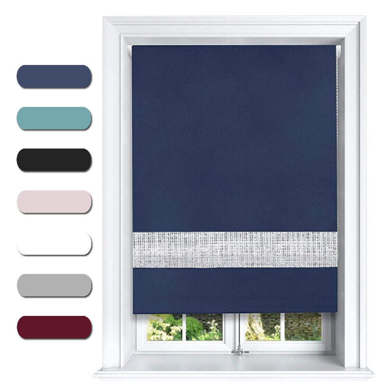 Roller Shade, Blue, 180cm W x 165cm L