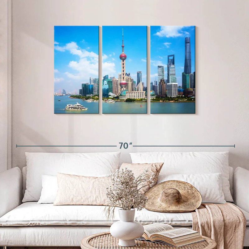 Horizon de Changhaï, H 28 po x l 45 po