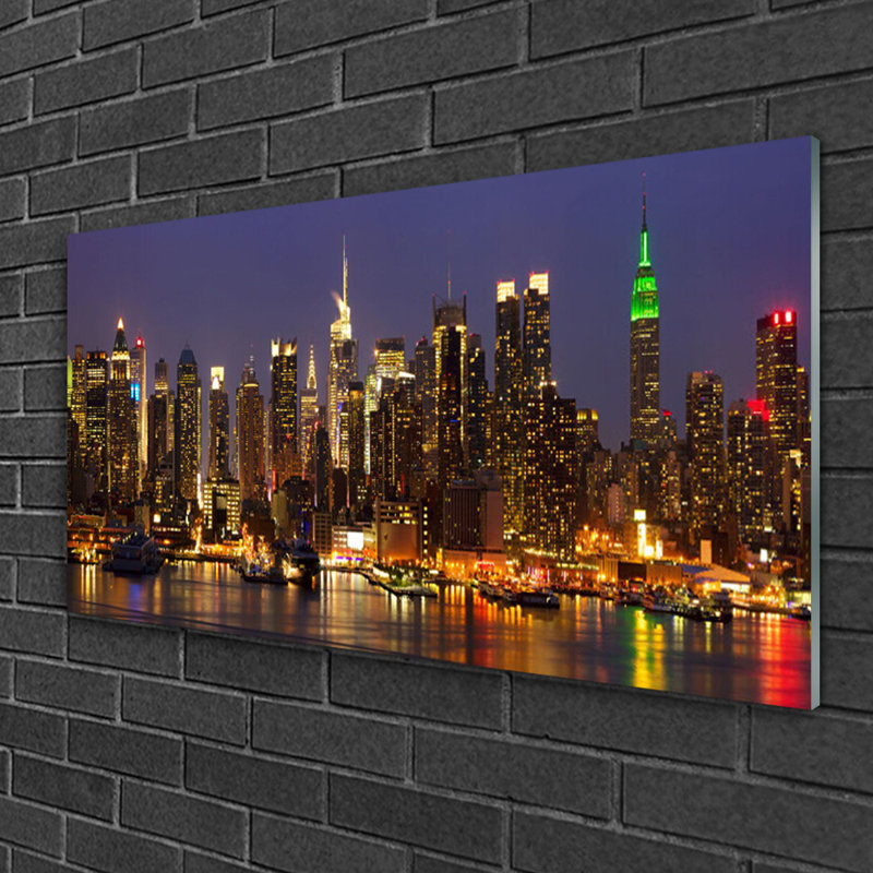 City Houses - Unframed Photograph on Glass