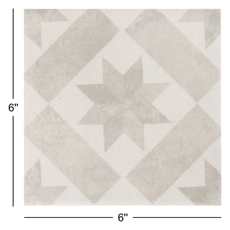 Itona Tile 6" x 6" Matte Ceramic Wall Tile (50 PCS Per Carton) (12.50 SQFT Per Carton)