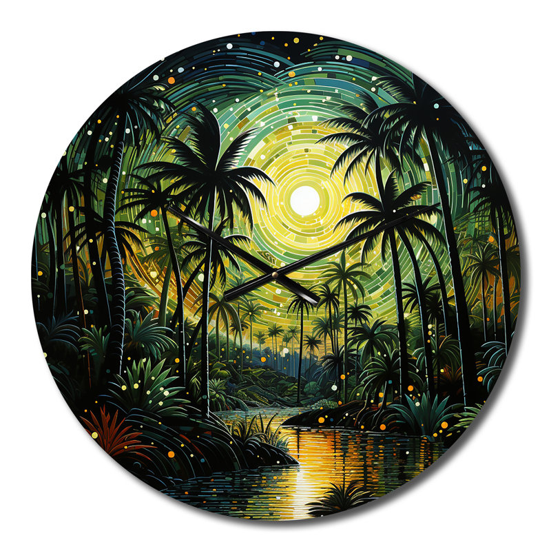 Kaarlo - Horloge murale florale, Petit