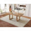 Table de salle à manger extensible de style campagnard avec rallonge amovible (60 à 78 po, naturel, 4 à 8 places)-1007599599