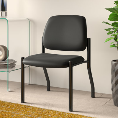 Vinyl Seat Reception Chair with Metal Frame