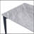 Glossy Rock Table With Black Legs,Sintered Stone Dining Table,Family Dining Table For 6-8 People