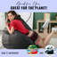 Fauteuil à billes confortable en coton | Rempli de billes de polystyrène et de mousse CertiPUR | Parfait pour les adultes, les adolescents et les enfants-1388044846-1388044845