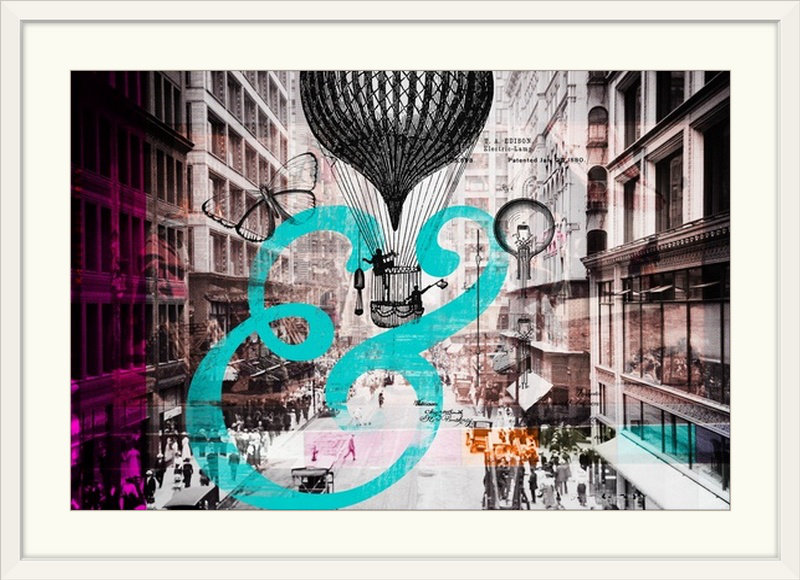 Par Kate Lillyson - impression d'art graphique, Cadre noir, H 20 po x l 26 po x P 1 po
