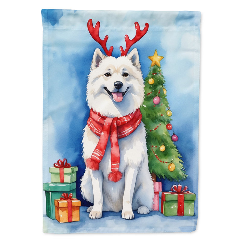 Drapeau de Noël maison de renne, Esquimau américain