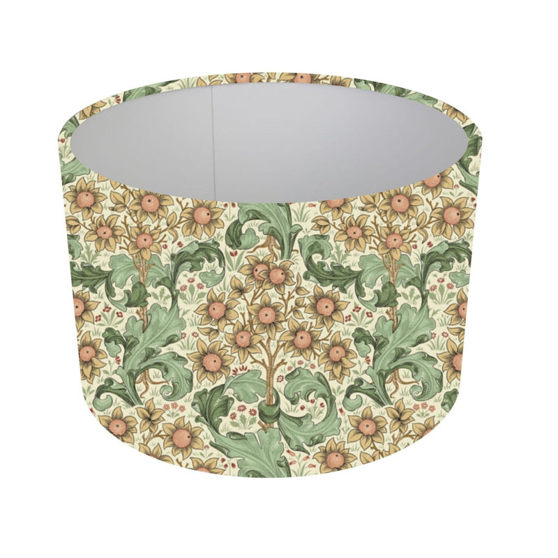 Cotton Drum Lamp Shade ( Screw On ), 10cm H x 16cm W x 16cm D