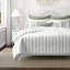 August Stripe Reversible Cotton Duvet Cover Set-505051809-505051832