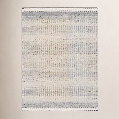 Lessie Hand-Woven Striped Jute Rug