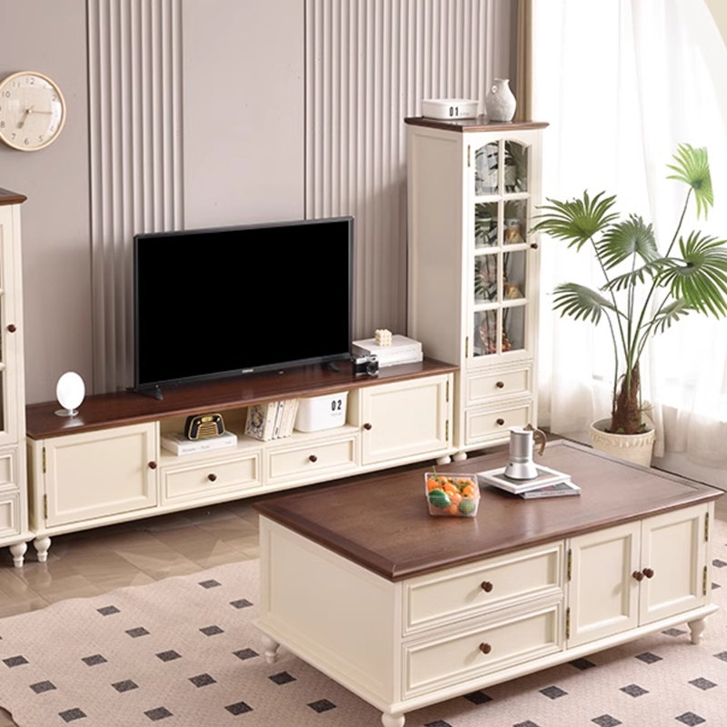 Spacious coffee table with dust storage