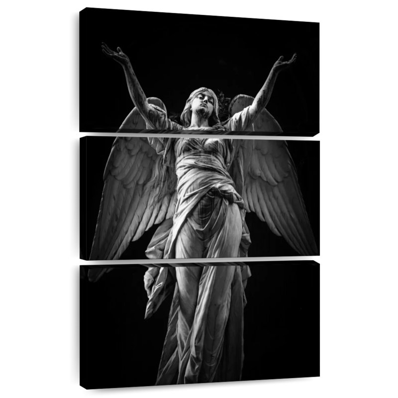 Statue Lilie Angel, H 74 po x l 48 po