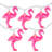 10-Count Pink Flamingo Summer Patio String Light Set 7.25ft White Wire