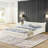 Queen Size Bed Frame (Beige)