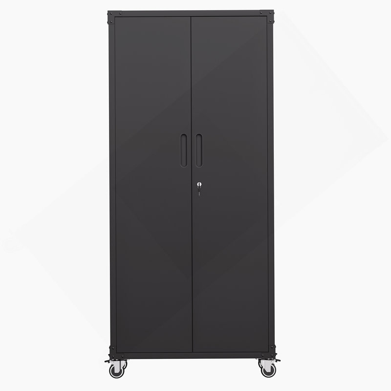 Metal Garage Storage Cabinet With Wheels, Storage Cabinet For Home, Office
