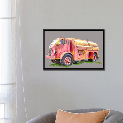 " Painterly Firetruck " by Emily Kalina
