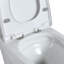 Toilette en céramique d'une pièce de 29,5 pouces de longueur avec siège à fermeture douce, blanc brillant