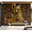 Murale abstraite pelez et collez - Klimt Golden Kiss-1108733490