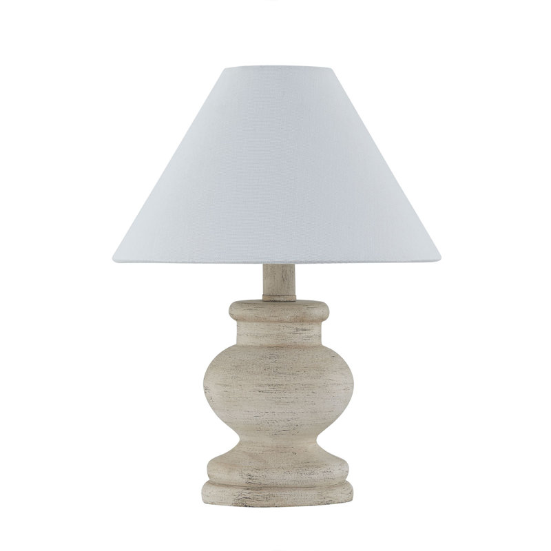 Mini lampe 12 "avec abat-jour en lin Amos, beige