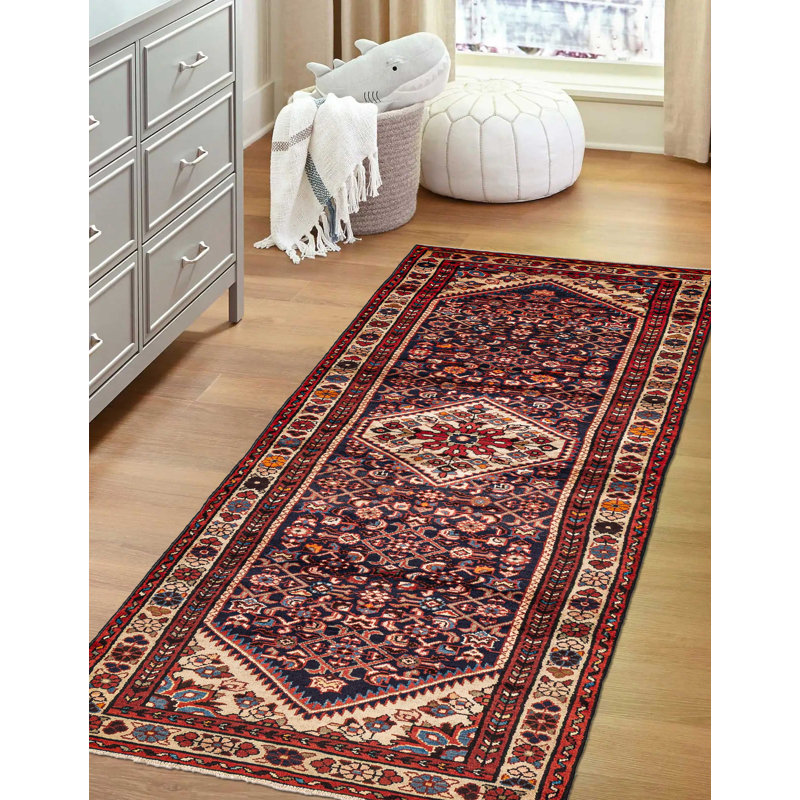 Tapis bleu marine Andelz 3 pi 3 po x 10 pi 7 po