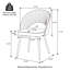 Modern Quilted Leatherette Dining Chair With Metal Tapered Legs-1852492174
