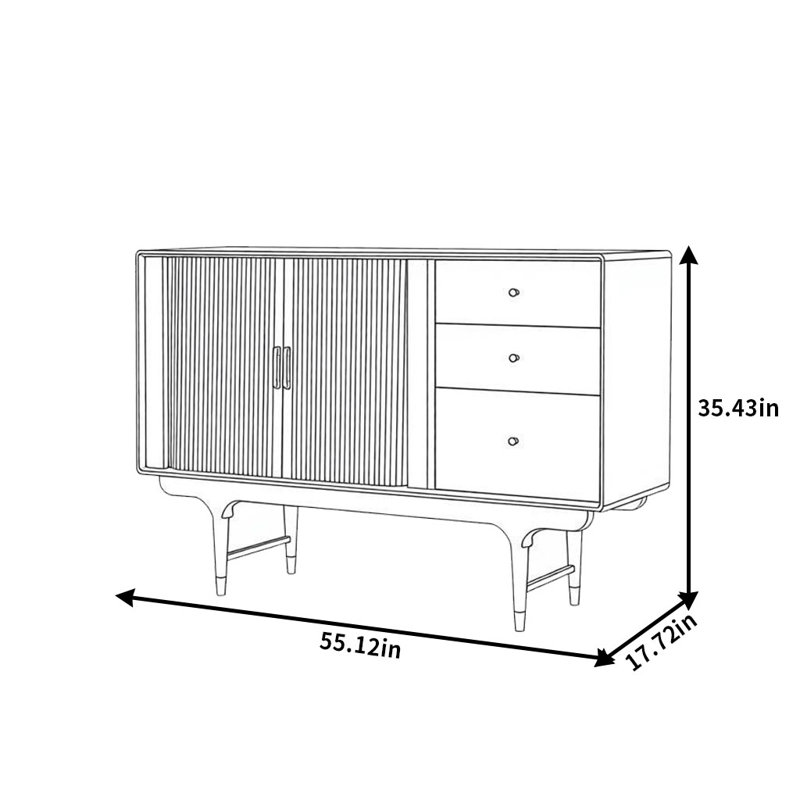 Buffet élégant et rétro