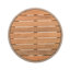 Table basse d'extérieur durable en corde de rotin et bois d'acacia, meubles de patio résistants aux intempéries pour le jardin, la cour et le balcon-344407528
