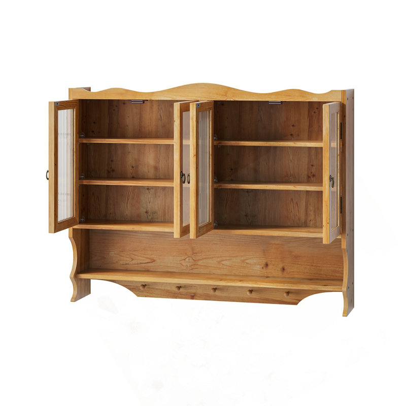 modern  Wall Cabinet, Natural, 39.4