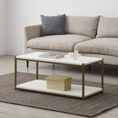Harless Coffee Table with Storage - Living Room Center Table