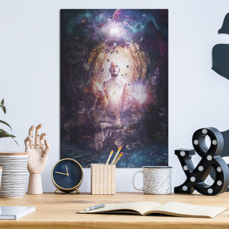 «Connecté à la source» par Cameron Gray, H 16 po x l 12 po