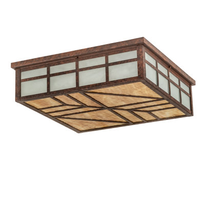 Santa Fe Glass Flush Mount