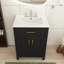 Ensemble de meuble-lavabo moderne en MDF avec deux portes à fermeture douce