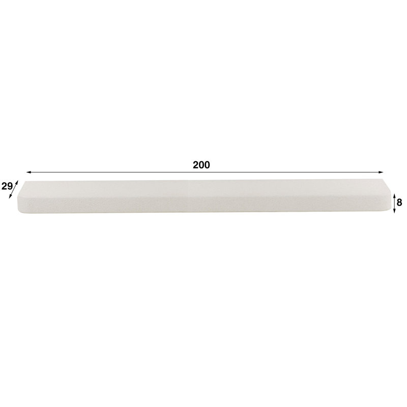 Bazar Floating Shelf, 8cm H x 200cm W x 29cm D