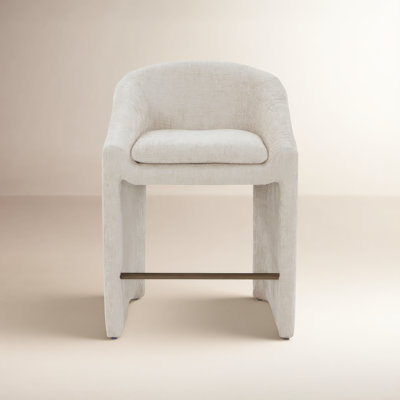 Kagan Upholstered Chenille Bar & Counter Stool