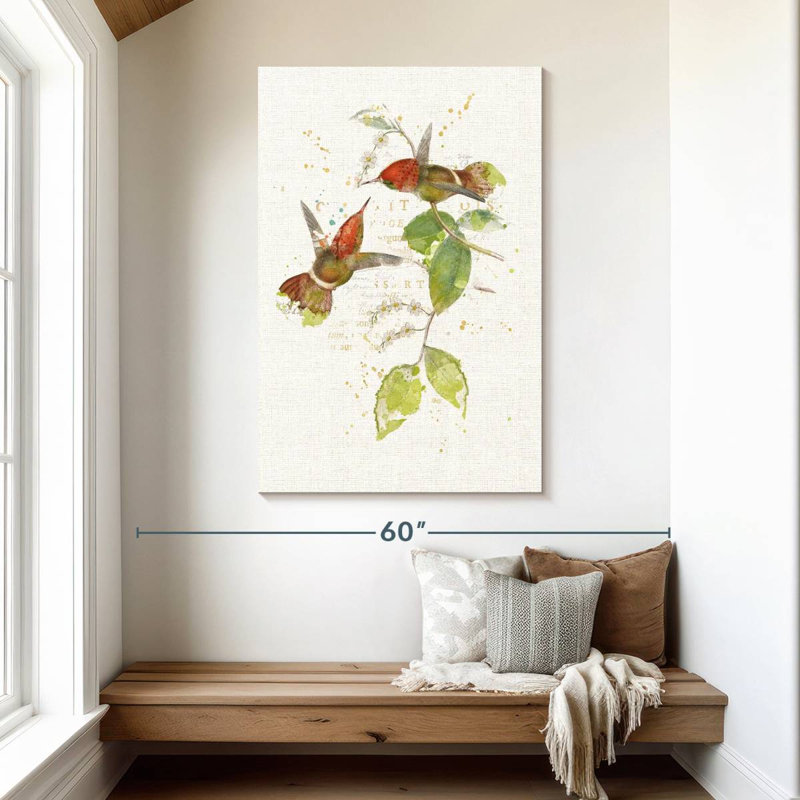 Brampt Colourful Hummingbirds II, 48" H x 32" W