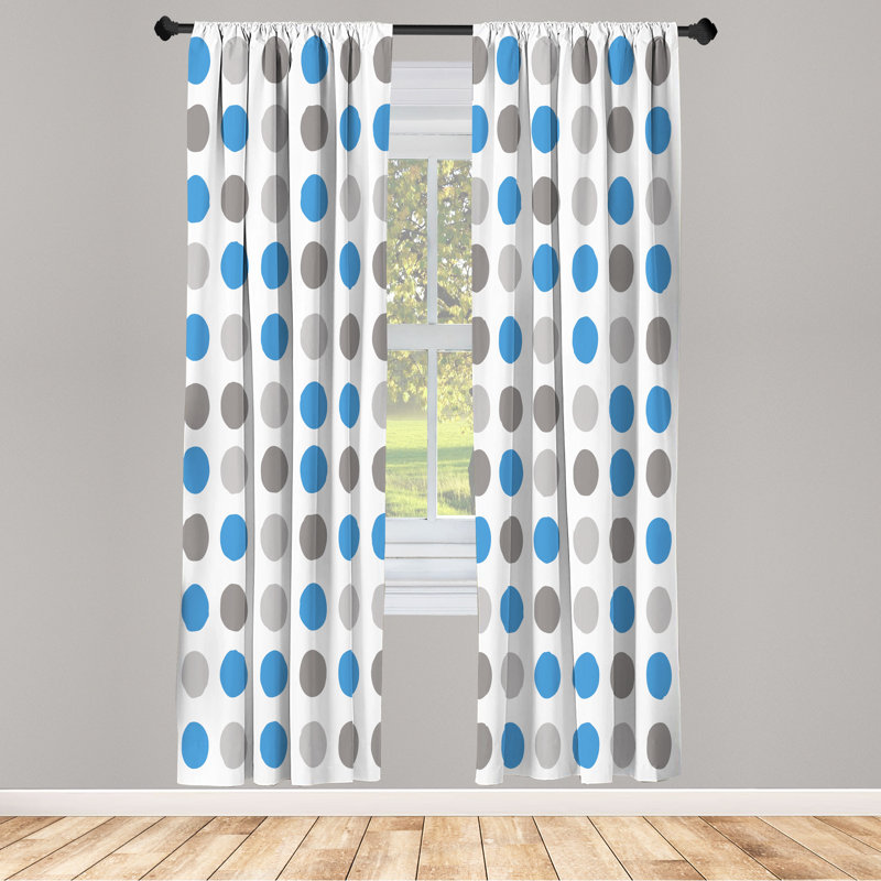Semi Sheer Curtain Pair, 28" W x 95" L