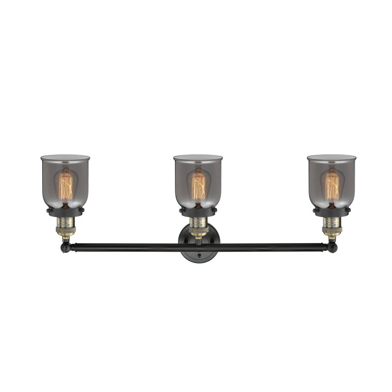 3 - Light Dimmable Bath Bar, Black Antique Brass