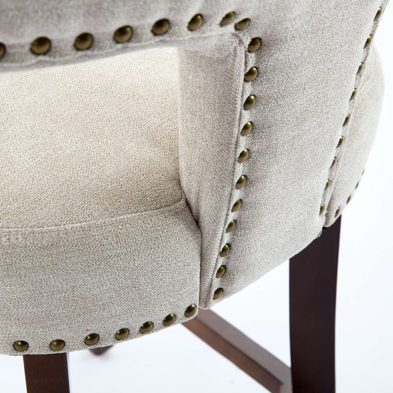 Ensemble de 2 tabourets de bar Mid-Century, Beige
