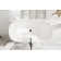 59 Inch Bathtub in Glossy White with Trim