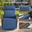 Fauteuil oscillant inclinable et pivotant 2 pièces Amina-123946221