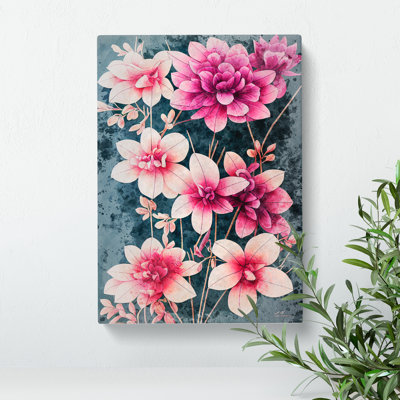 Flowers Water Painting No.4 - Wrapped Canvas