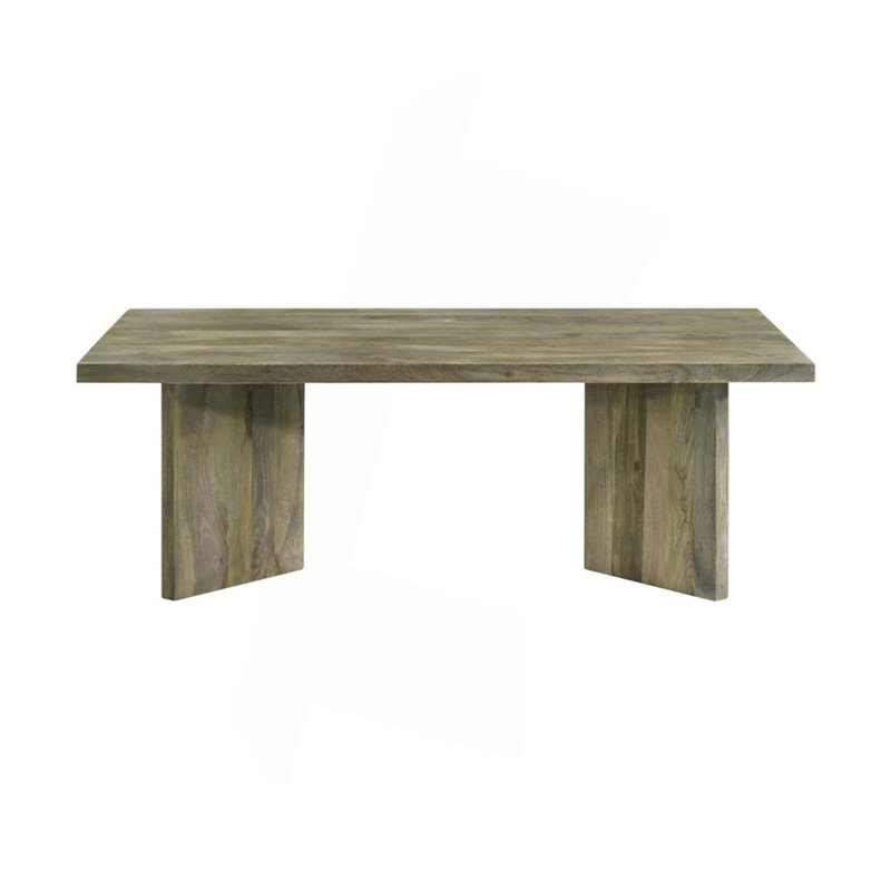 Rectangular Solid Wood Coffee Table, Mango Brown