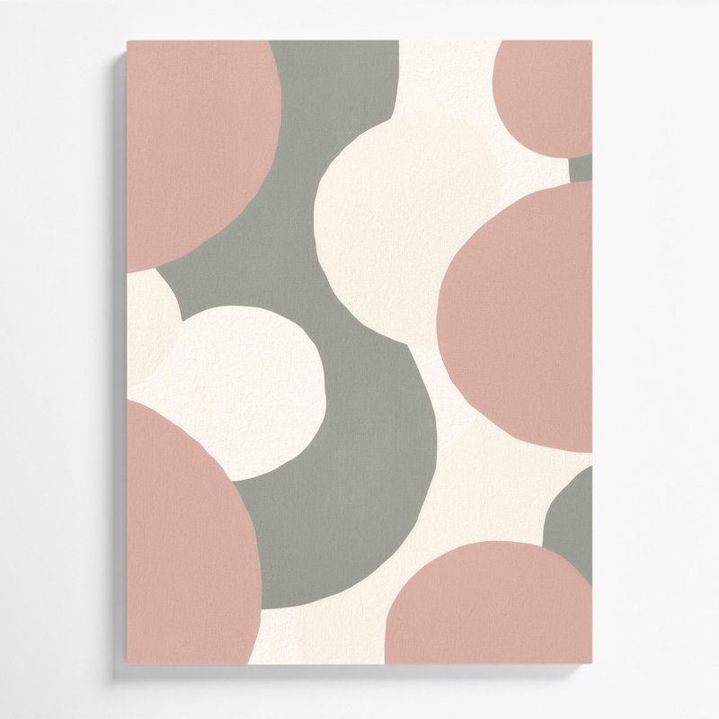 Abstract Shapes 31 Pink Canvas Wall Art, 30" H x 20" W